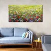 Coloray Glasbild 140x70  Wandbild Glasbilder Rote Mohn Produktbild-Vorschau 4