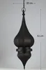 Lampada orientale a sospensione nera Fayna 55cm attacco E27 Anteprima dell’immagine prodotto 5