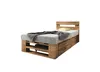 Lermowood Palettenbett M2 120 x 200 cm mit Kopfteil und 2 Produktbild-Vorschau 2
