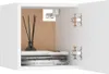 An open white cabinet showing books, a diffuser, and mounting hardware. Náhľad obrázku produktu