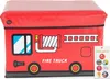 Bieco Aufbewahrungsbox mit Deckel | Feuerwehrauto 46L Produktbild-Vorschau 1