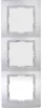 Kopp 308620061 Abdeckrahmen 3-fach Paris silber Produktbild-Vorschau 1