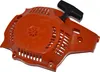 A product shot of a chainsaw starter pull housing. Produktbild-Vorschau