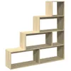 A multi-tiered bookshelf with a staggered design, presented against a white background. Produktbild-Vorschau