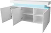 Obývací sestava s LED osvětlením USOA 2 - lesklá bílá / Náhled obrázku produktu 2