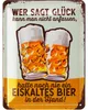 LANOLU Blechschilder retro Bier Bar Deko, Metallschilder Produktbild-Vorschau 1