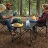 Faltbarer Campingtisch Schwarz mit 2 Getränkehaltern – Produktbild-Vorschau 7