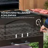 Holzkohlegrill BBQ-Grill Smoker, verstellbares Kohlefach, Produktbild-Vorschau 7