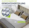 Juskys Gewichtsdecke 135x200 – weiß, schwere Therapiedecke Produktbild-Vorschau 3