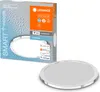 A product box for a LEDVANCE SMART+ Oribis Disc LED bathroom ceiling light, with the light itself placed in front of the box. Produktbild-Vorschau