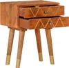 vidaXL Nachtkastje, 43x30x58 cm, massief mangohout Productafbeelding-voorbeeld 1