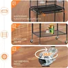 Klatka dla ptaków FCH z podstawą, drewnianymi drążkami i 4 Podgląd zdjęcia produktu 6