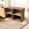 Holzkisten 2er Set mit Regalboden Kurz 50 x 40 x 30cm Produktbild-Vorschau 4