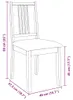 vidaXL Chaises de salle à manger avec coussins 2 pcs. Voir les images du produit 8