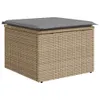 vidaXL 6-tlg. Garten-Sofagarnitur mit Kissen Beige Poly Produktbild-Vorschau 5