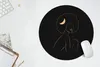 MuchoWow® Mauspad Mousepad Frau - Mond - Gold - Produktbild-Vorschau 5