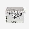 Set: 2 x Deko Karton "Barock Blumen" in Weiß mit schwarzer Produktbild-Vorschau 2