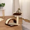 lionto Kompakt-Kratzbaum, kleiner Kratzbaum mit Spielball, Produktbild-Vorschau 3