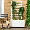 Outsunny Pflanzkasten mit Rankgitter, Blumenkasten mit Produktbild-Vorschau 2