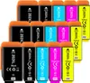 A collection of printer ink cartridges arranged in rows. Produktbild-Vorschau