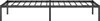 vidaXL Bettgestell Metall Schwarz 75x190 cm Produktbild-Vorschau 5