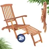 CASARIA® 2x Chaise Longue en Bois certifié FSC® Pliable Voir les images du produit 1