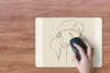 MuchoWow® Mauspad Mousepad Frau - Linienkunst - Zitate - Produktbild-Vorschau 3