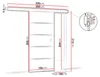 Posuvné interiérové dveře SANITA 2 - 100 cm, dub zlatý Náhled obrázku produktu 5