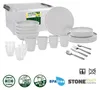 BRUNNER Camping Geschirr Set 4 Personen | Anti-Slip | All Produktbild-Vorschau 2