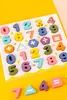 Drevené puzzle Montessori hračka číslo puzzle deti darček Náhľad obrázku produktu 8