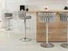 Designová barová židle KRISMAR - šedá / chrom Náhled obrázku produktu 7