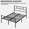 Yaheetech Cadre de lit métallique pour matelas 140 x 200 cm Voir les images du produit 7