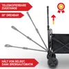 ONBEST Bollerwagen | faltbar | mit Schutzhaube | 61L | 80 Produktbild-Vorschau 4