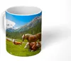 MuchoWow® Tasse Kaffeetasse Kaffeebecher 350 ml Kühe - Produktbild-Vorschau 1