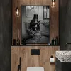 Poster da parete per bagno, motivo: WC con figura Anteprima dell’immagine prodotto 6