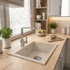 Granitan - Granitspüle - Küchenspüle - 42x45x15 cm - Beige Produktbild-Vorschau 2