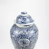 Fine Asianliving Vaso cinese con coperchio blu bianco Anteprima dell’immagine prodotto 2