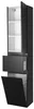 Aqualine ALTAIR hoge kast met wasmand, 40x184x31 cm, mat Productafbeelding-voorbeeld 4