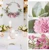 Türkranz Künstlich Blumen Metallring Hochzeit Blumenkranz Produktbild-Vorschau 5
