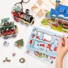 4pcs Puzzles 3D Noël Mignon Modèle papier Hiver Puzzle Voir les images du produit 4