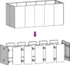 An illustration showing a product being disassembled or assembled. Voir les images du produit