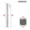 Solární sprcha AREBOS | 37 litrů | 199 cm | včetně krytu | Náhled obrázku produktu 12