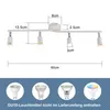 ZMH LED Deckenlampe 4 Flammig GU10  Deckenlampe Produktbild-Vorschau 3