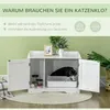 Szafka dla kota PawHut na kuwetę, legowisko dla kota, Podgląd zdjęcia produktu 7