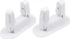 Two white window handle locks are shown from a diagonal angle on a white background. Náhled obrázku produktu