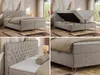MKS MEBLE Boxspringbett 180x200, Bett 180x200 mit Matratze Produktbild-Vorschau 4