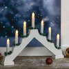Lichterbogen mit 7 LEDs - Kerzen + Timer aus Holz, ca. 42,4 Produktbild-Vorschau 2