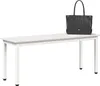 SYFAX™ Panca bianca 110 x 35 x 45 cm Legno di pino Anteprima dell’immagine prodotto 2