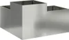 vidaXL Gartenblumentopf Silber 80 x 80 x 48 cm Verzinkter Produktbild-Vorschau 5