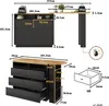 okwish Výsuvný kuchyňský ostrůvek barový stůl s MDF deskami Náhled obrázku produktu 6
